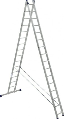 Лестница-стремянка двухсекционная АЛЮМЕТ 6216 2х16 [6216]