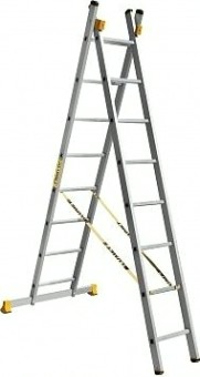 Лестница-стремянка двухсекционная АЛЮМЕТ 9208 2х 8 [9208]