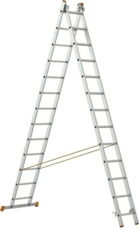 Лестница-стремянка двухсекционная Sarayli 2х13 PRO, усиленная [4213P]