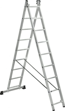 Лестница-стремянка двухсекционная SCALA SC2009 2х9