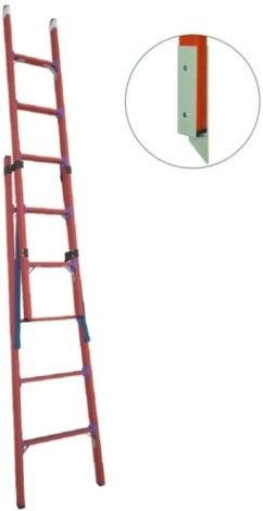 Лестница-стремянка стеклопластиковая Антиток двухсекционная ССД-У 2х5 МГ (мягкий грунт) [413797]