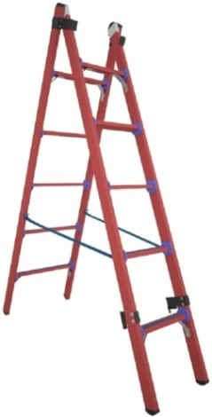 Лестница-стремянка стеклопластиковая Антиток двухсекционная ССД-У 2х5 МГ (мягкий грунт) [413797]