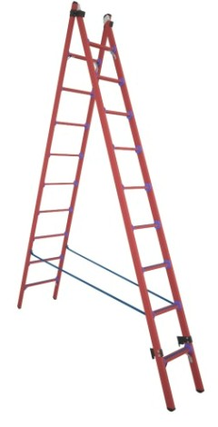 Лестница-стремянка стеклопластиковая Антиток двухсекционная ССД-У 2х9 [286672]