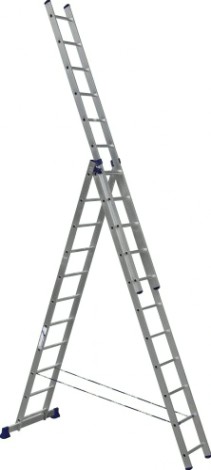 Лестница-стремянка трехсекционная АЛЮМЕТ 5311 3х11 [H3 5311]