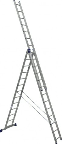 Лестница-стремянка трехсекционная АЛЮМЕТ 5313 3х13 [5313]