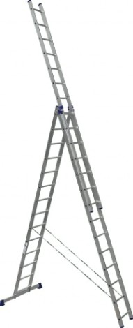Лестница-стремянка трехсекционная АЛЮМЕТ 5314 3х14 [5314]