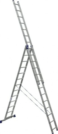 Лестница-стремянка трехсекционная АЛЮМЕТ 6313 3х13 [6313]