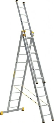 Лестница-стремянка трехсекционная АЛЮМЕТ 9310 3х10 [9310]