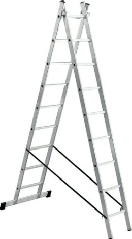 Лестница-стремянка трехсекционная Biber 98209 3х9 [тов-077076]