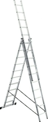 Лестница-стремянка трехсекционная Biber 98210 3х10 [тов-077077]