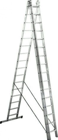 Лестница-стремянка трехсекционная Biber 98216 3х16 [тов-077082]