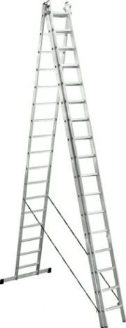 Лестница-стремянка трехсекционная Biber 98217 3х17 [тов-077083]