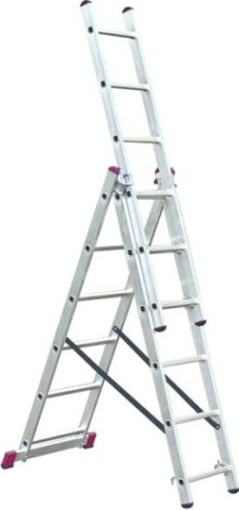 Лестница-стремянка трехсекционная KRAUSE CORDA 3х 6 [010360]
