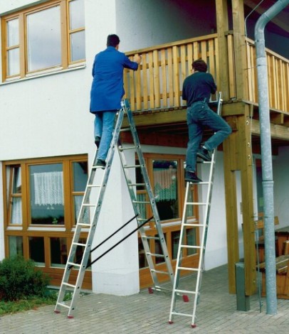 Лестница-стремянка трехсекционная KRAUSE CORDA 3х11 [010421]