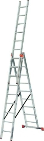 Лестница-стремянка трехсекционная KRAUSE MONTO TRIBILO Trigon 3х12 [129703]