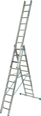 Лестница-стремянка трехсекционная KRAUSE STABILO 3x 8 +S [131652]