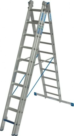 Лестница-стремянка трехсекционная KRAUSE STABILO 3x 8 +S [131652]