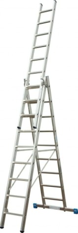 Лестница-стремянка трехсекционная KRAUSE STABILO 3x 8 с доп. функцией [133748]