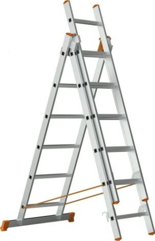 Лестница-стремянка трехсекционная Sarayli 3х 6 [4306]