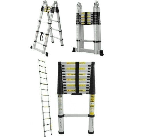 Лестница телескопическая АЛЮМЕТ ST 4.4 стальная 4.4 м Лестница телескопическая АЛЮМЕТ ST 4.4 стальная 4.4 м