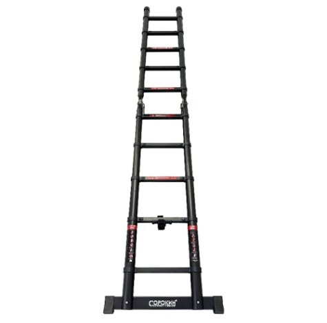 Лестница телескопическая СОРОКИН 24.27 двухсторонняя 3,2 м [24.27]