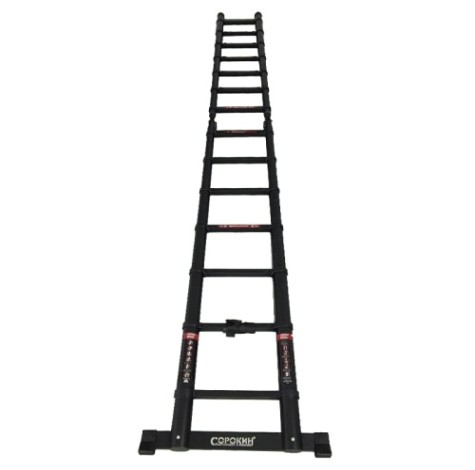 Лестница телескопическая СОРОКИН 24.28 двухсторонняя 4,4 м [24.28]