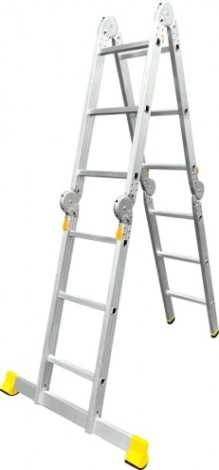 Лестница-трансформер АЛЮМЕТ Т-4133L 4х3 с одним стабилизатором [T4133L]
