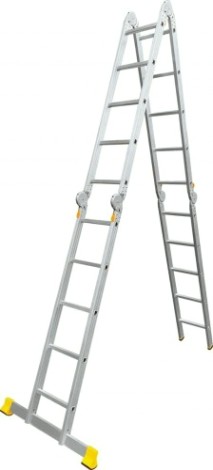 Лестница-трансформер АЛЮМЕТ Т-4155L 4х5 с одним стабилизатором [T4155L]