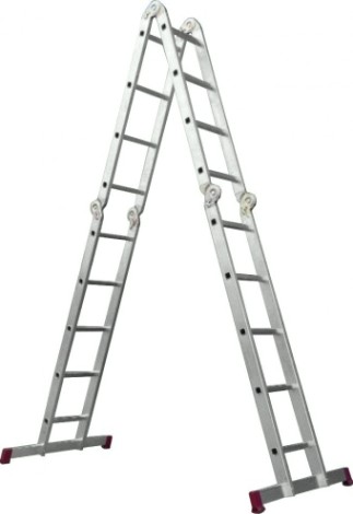 Лестница-трансформер KRAUSE CORDA 2х4+2х5 шарнирная, универсальная [085078]