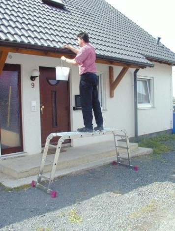 Лестница-трансформер KRAUSE CORDA 4х3 шарнирная, универсальная [085009]