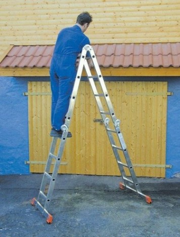 Лестница-трансформер KRAUSE MONTO MULTIMATIC 4х4 шарнирная, универсальная [120649]