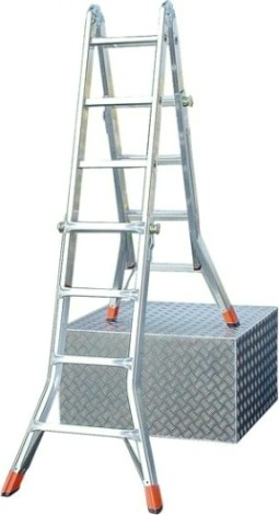 Лестница-трансформер KRAUSE MONTO TELEMATIC 4х5 шарнирная, телескопическая [129963]