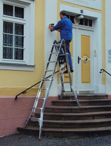 Лестница-трансформер KRAUSE MONTO TELEVARIO 4х5 шарнирная, телескопическая, 4 удлинителя [129987]