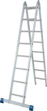 Лестница-трансформер KRAUSE STABILO 2х8 шарнирная, двухсекционная [133915]
