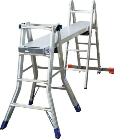 Лестница-трансформер KRAUSE STABILO 4х4 шарнирная, телескопическая [133953]