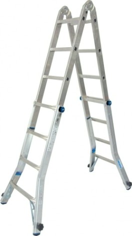 Лестница-трансформер KRAUSE STABILO 4х4 шарнирная, телескопическая, 4 удлинителя [133977]