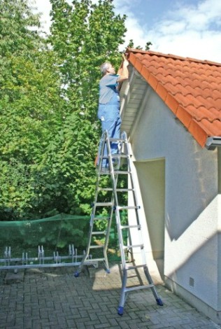 Лестница-трансформер KRAUSE STABILO 4х5 шарнирная, телескопическая [133960]