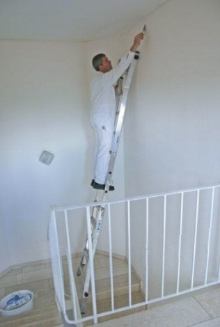 Лестница-трансформер KRAUSE STABILO 4х5 шарнирная, телескопическая, 4 удлинителя [133984]