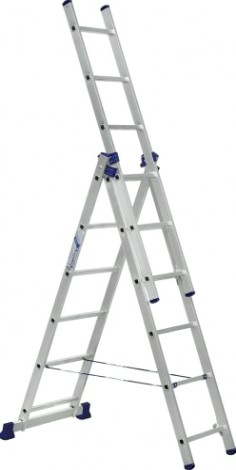 Лестница трехсекционная АЛЮМЕТ 5306 3х 6 [5306]