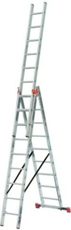 Лестница трехсекционная KRAUSE MONTO TRIBILO 3х 8 с доп. функцией [129741]
