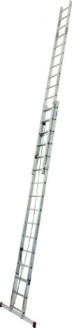 Лестница выдвижная двухсекционная KRAUSE CORDA 2х16 с тросом [031525]