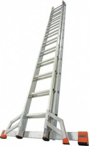Лестница выдвижная двухсекционная KRAUSE MONTO FABILO Trigon 2х12 [129307]