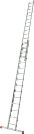 Лестница выдвижная двухсекционная KRAUSE MONTO ROBILO 2х15 с тросом [129840]