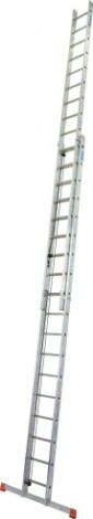 Лестница выдвижная двухсекционная KRAUSE MONTO ROBILO 2х18 с тросом [129871]
