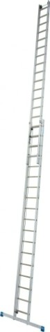 Лестница выдвижная двухсекционная KRAUSE STABILO 2х18 с тросом [133878]