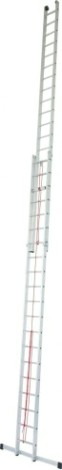 Лестница выдвижная двухсекционная KRAUSE STABILO 2х20 с тросом [800718]
