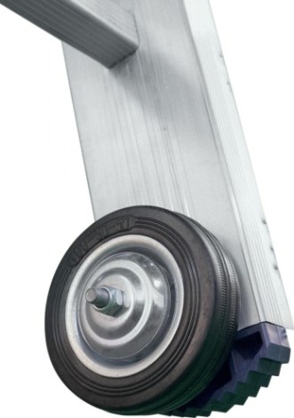 Лестница выдвижная трехсекционная АЛЮМЕТ 3310 3х10 с тросом [3310]