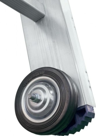 Лестница выдвижная трехсекционная АЛЮМЕТ 3311 3х11 с тросом [SR3 3311]