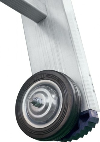 Лестница выдвижная трехсекционная АЛЮМЕТ 3312 3х12 с тросом [3312]