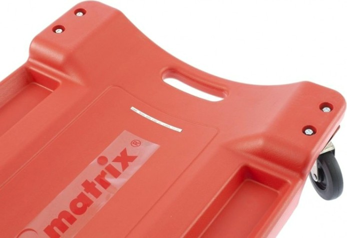 Лежак ремонтный MATRIX 1000х475х128 мм на 6-ти колесах, пластиковый [567485]